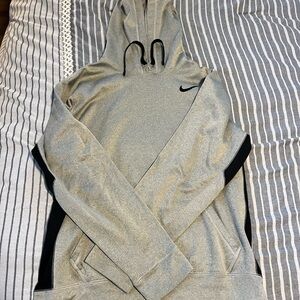 Nike Gray Hoodie with Black Accents